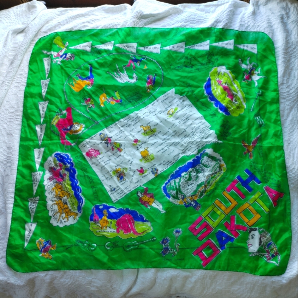 Souvenir Scarf Vintage